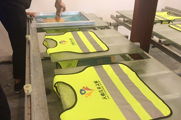 Impressão de tecido reflexivo