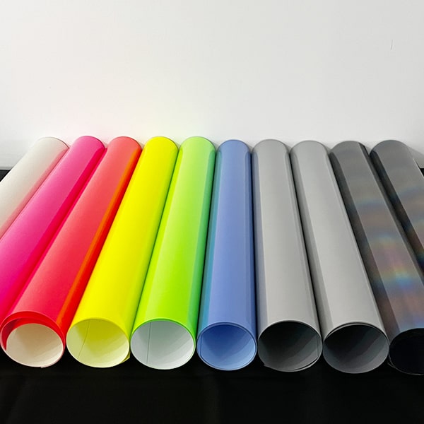 Logotipo de vinil refletivo para transferência de calor