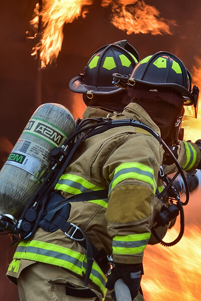 bande réfléchissante ignifuge pour équipement de participation des pompiers