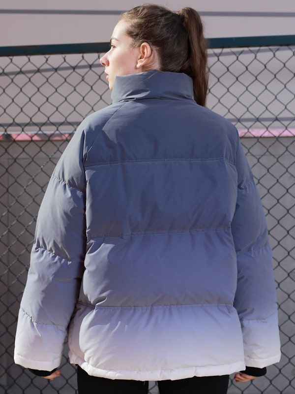 Jaqueta gradiente arco-íris