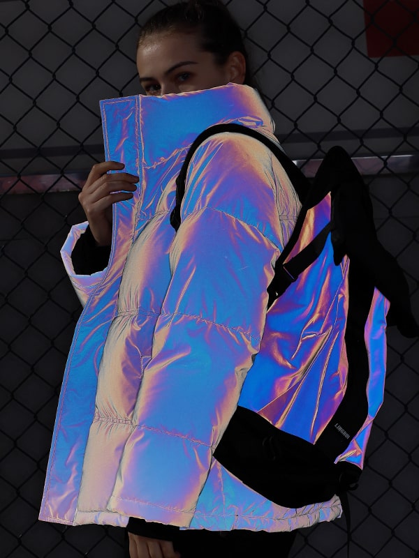 Jaqueta gradiente arco-íris