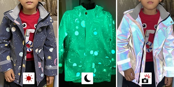 Padrões impressos personalizados em tecido reflexivo de arco-íris luminoso