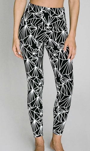 calças reflexivas com padrão de impressão