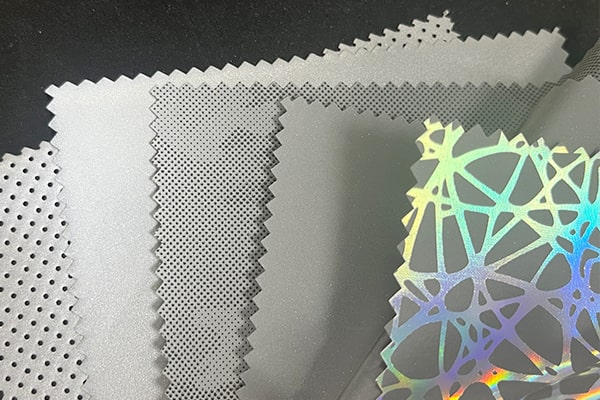 Tecido reflexivo prateado personalizado