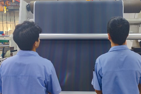 Controle de qualidade de tecido reflexivo