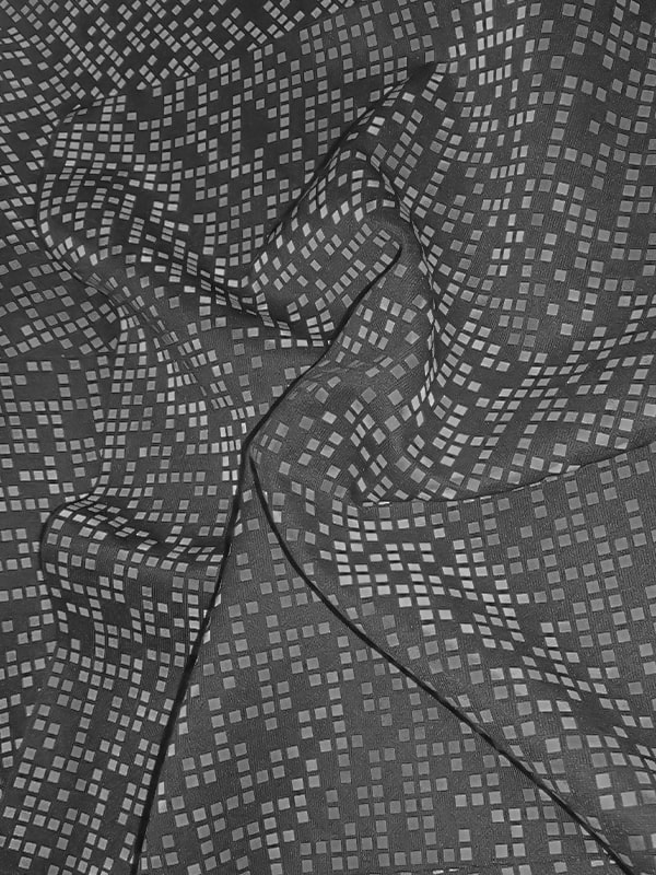 Tricotar tecido reflexivo com impressão de arco-íris