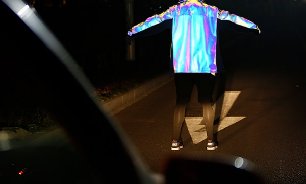Rainbow Reflective Fabric 50cm X 140cm Ideal For Crosswalk Signal