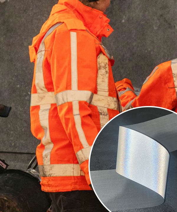 Fita reflexiva de lavagem industrial