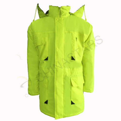 Casaco de alta visibilidade com vários bolsos