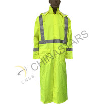 waterproof hi vis reflective long coverall