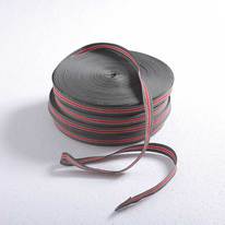 Tecido jacquard refletivo com fita de gorgorão