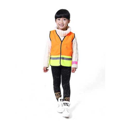 Gilet de sécurité haute visibilité pour enfants en deux tons