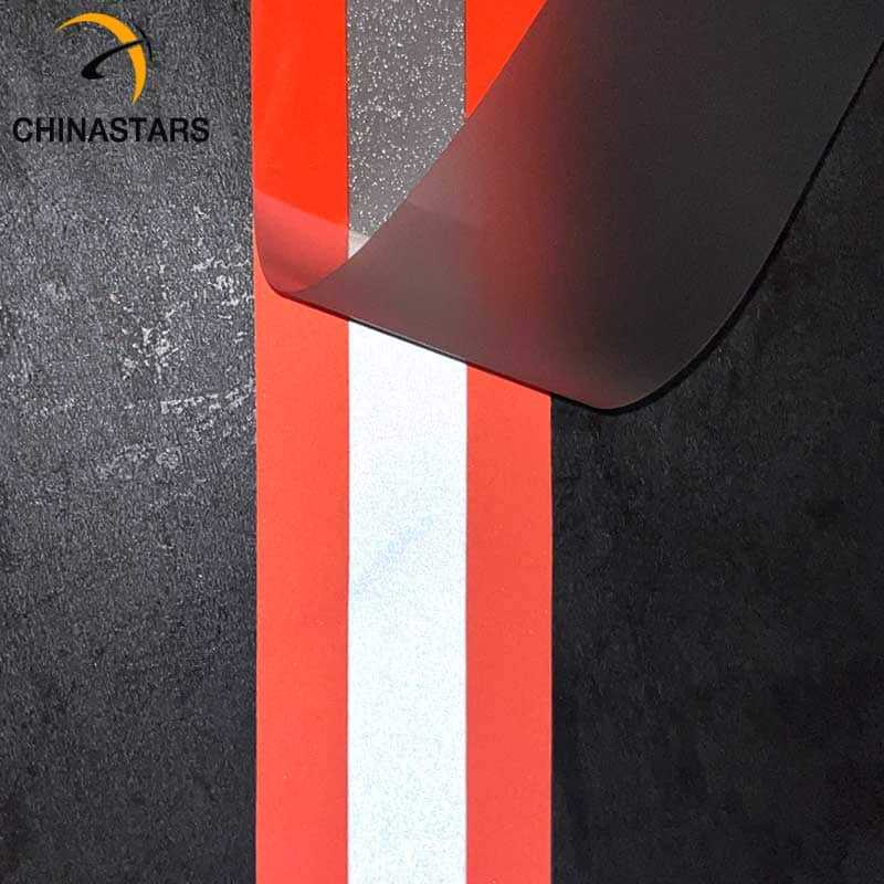 Orange-silver fire resistant reflective heat transfer tape