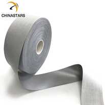 Fita refletiva prateada TC para roupas EN 20471 Classe 2