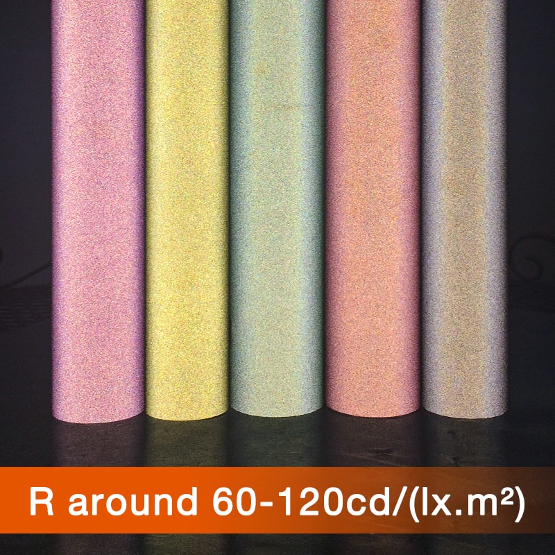 Color reflective fabric 