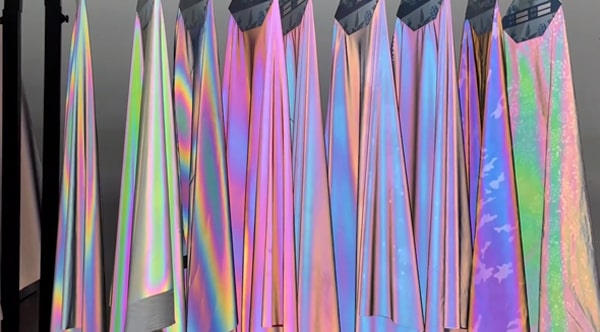 Rainbow Reflective woven – Wonderground Fabrics