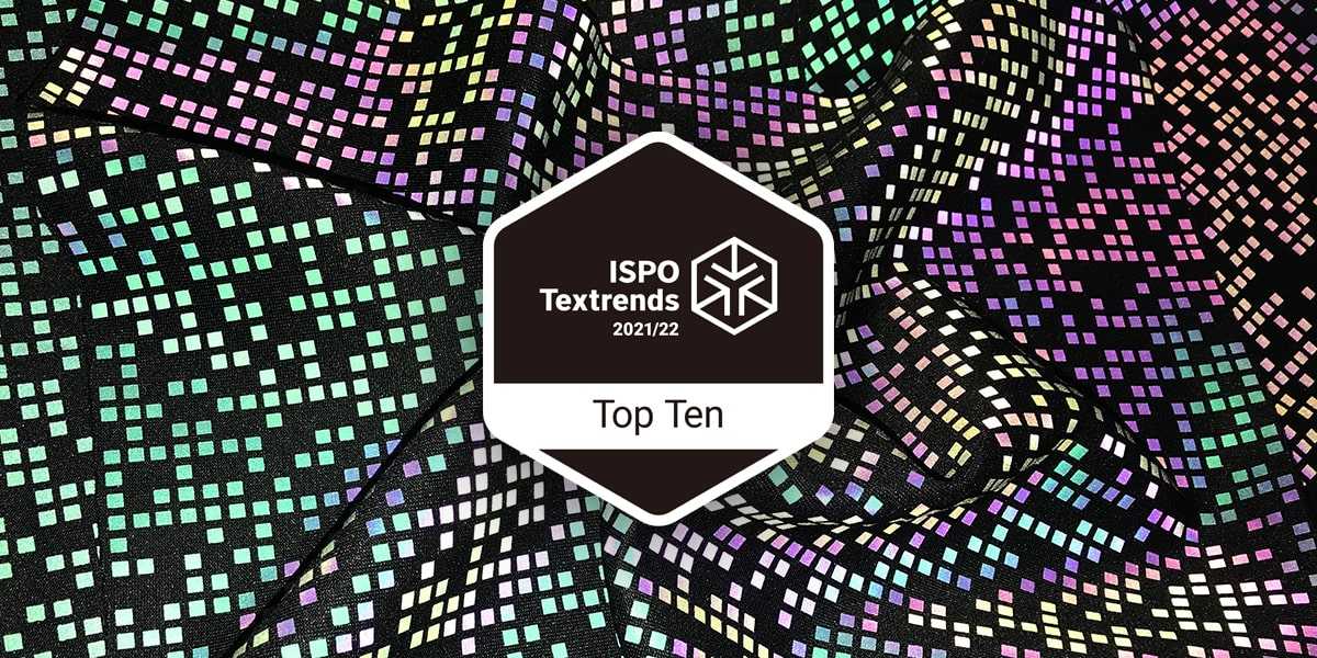 ISPO2020 Munique Textrend Top 10 vencedor - Tecido reflexivo com impressão iridescente
