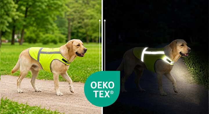 fluorescent safety dog vest