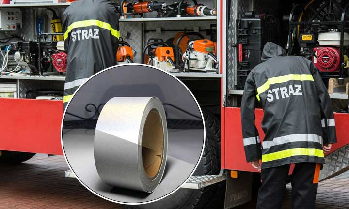 flame resistant reflective tape