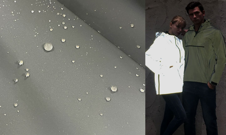 How to work with reflective fabric for rain suits